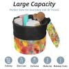 2PCS Tie Dyeing Art-137 Travel Cosmetic Bag Makeup Organizer Bag Bathroom Cases Toiletry Bag with Drawstring (Cylindrical bag and small bag) view 2