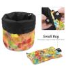 2PCS Tie Dyeing Art-137 Travel Cosmetic Bag Makeup Organizer Bag Bathroom Cases Toiletry Bag with Drawstring (Cylindrical bag and small bag) view 4