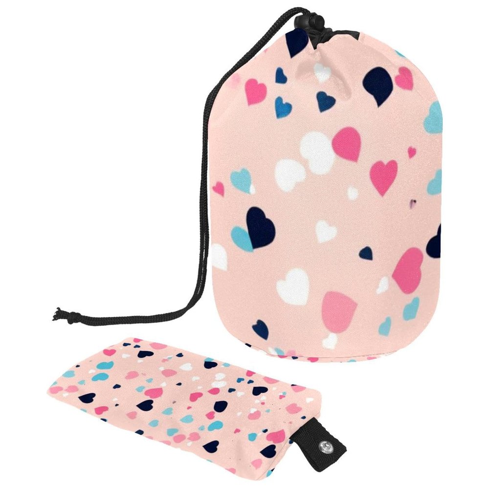 2PCS Colored Leopard Print-244 Travel Cosmetic Bag: Your Ultimate Makeup Organizer & Bathroom Cases - With Drawstring, Cylindrical & Small Toiletry Bag