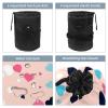 2PCS Colored Leopard Print-244 Travel Cosmetic Bag: Your Ultimate Makeup Organizer & Bathroom Cases - With Drawstring, Cylindrical & Small Toiletry Bag view 3