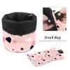2PCS Colored Leopard Print-244 Travel Cosmetic Bag: Your Ultimate Makeup Organizer & Bathroom Cases - With Drawstring, Cylindrical & Small Toiletry Bag view 4