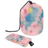 2PCS Colorful Tie Dyeing-81 Travel Cosmetic Bag Makeup Organizer Bag Bathroom Cases Toiletry Bag with Drawstring (Cylindrical bag and small bag) view 1
