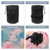 2PCS Colorful Tie Dyeing-81 Travel Cosmetic Bag Makeup Organizer Bag Bathroom Cases Toiletry Bag with Drawstring (Cylindrical bag and small bag) view 3