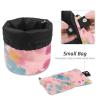 2PCS Colorful Tie Dyeing-81 Travel Cosmetic Bag Makeup Organizer Bag Bathroom Cases Toiletry Bag with Drawstring (Cylindrical bag and small bag) view 4