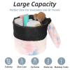 2PCS Colorful Tie Dyeing-5 Travel Cosmetic Bag Makeup Organizer Bag Bathroom Cases Toiletry Bag with Drawstring (Cylindrical bag and small bag) view 2