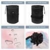 2PCS Colorful Tie Dyeing-5 Travel Cosmetic Bag Makeup Organizer Bag Bathroom Cases Toiletry Bag with Drawstring (Cylindrical bag and small bag) view 3