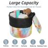 2PCS Aesthetic Tie Dyeing-197 Travel Cosmetic Bag Makeup Organizer Bag Bathroom Cases Toiletry Bag with Drawstring (Cylindrical bag and small bag) view 2