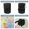 2PCS Aesthetic Tie Dyeing-197 Travel Cosmetic Bag Makeup Organizer Bag Bathroom Cases Toiletry Bag with Drawstring (Cylindrical bag and small bag) view 3