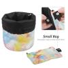 2PCS Aesthetic Tie Dyeing-197 Travel Cosmetic Bag Makeup Organizer Bag Bathroom Cases Toiletry Bag with Drawstring (Cylindrical bag and small bag) view 4