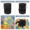2PCS Tie Dyeing Art-173 Travel Cosmetic Bag Makeup Organizer Bag Bathroom Cases Toiletry Bag with Drawstring (Cylindrical bag and small bag) view 3