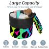 2PCS Colorful Leopard Design-344 Travel Cosmetic Bag: Your Ultimate Makeup Organizer & Bathroom Cases - With Drawstring, Cylindrical & Small Toiletry Bag view 2