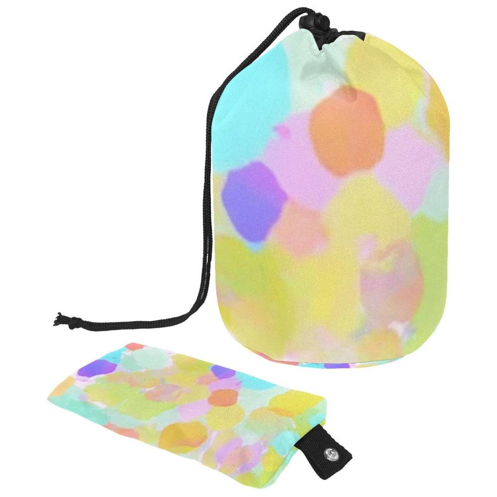 2PCS Tie Dyeing Art-121 Travel Cosmetic Bag Makeup Organizer Bag Bathroom Cases Toiletry Bag with Drawstring (Cylindrical bag and small bag)