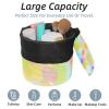2PCS Tie Dyeing Art-121 Travel Cosmetic Bag Makeup Organizer Bag Bathroom Cases Toiletry Bag with Drawstring (Cylindrical bag and small bag) view 2