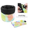 2PCS Tie Dyeing Art-121 Travel Cosmetic Bag Makeup Organizer Bag Bathroom Cases Toiletry Bag with Drawstring (Cylindrical bag and small bag) view 4