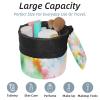 2PCS Aesthetic Tie Dyeing-221 Travel Cosmetic Bag Makeup Organizer Bag Bathroom Cases Toiletry Bag with Drawstring (Cylindrical bag and small bag) view 2