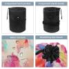 2PCS Colorful Tie Dyeing-67 Travel Cosmetic Bag Makeup Organizer, Drawstring Bathroom Cases - Cylindrical & Small Toiletry Bag view 3