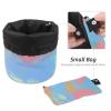 2PCS Colorful Tie Dyeing-77 Travel Cosmetic Bag Makeup Organizer Bag Bathroom Cases Toiletry Bag with Drawstring (Cylindrical bag and small bag) view 4