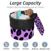 2PCS Colorful Leopard Design-366 Travel Cosmetic Bag Makeup Organizer: Stylish Bathroom Cases with Drawstring, Cylindrical & Small Toiletry Bag view 2