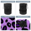 2PCS Colorful Leopard Design-366 Travel Cosmetic Bag Makeup Organizer: Stylish Bathroom Cases with Drawstring, Cylindrical & Small Toiletry Bag view 3