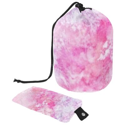 2PCS Colorful Tie Dyeing-15 Travel Cosmetic Bag Makeup Organizer, Drawstring Bathroom Cases - Cylindrical & Small Toiletry Bag