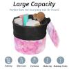 2PCS Colorful Tie Dyeing-15 Travel Cosmetic Bag Makeup Organizer, Drawstring Bathroom Cases - Cylindrical & Small Toiletry Bag view 2