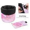 2PCS Colorful Tie Dyeing-15 Travel Cosmetic Bag Makeup Organizer, Drawstring Bathroom Cases - Cylindrical & Small Toiletry Bag view 4