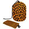 2PCS Art Leopard Print-334 Travel Cosmetic Bag Makeup Organizer: Stylish Bathroom Cases with Drawstring, Cylindrical & Small Toiletry Bag view 1