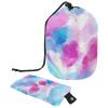 2PCS Colorful Tie Dyeing-65 Travel Cosmetic Bag Makeup Organizer Bag Bathroom Cases Toiletry Bag with Drawstring (Cylindrical bag and small bag) view 1