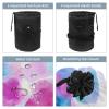 2PCS Colorful Tie Dyeing-65 Travel Cosmetic Bag Makeup Organizer Bag Bathroom Cases Toiletry Bag with Drawstring (Cylindrical bag and small bag) view 3