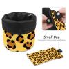 2PCS Art Leopard Print-281 Travel Cosmetic Bag Makeup Organizer Bag Bathroom Cases Toiletry Bag with Drawstring (Cylindrical bag and small bag) view 4