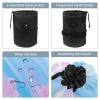 2PCS Leopard-323 Travel Cosmetic Bag Makeup Organizer, Drawstring Bathroom Cases - Cylindrical & Small Toiletry Bag view 3