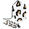 2PCS Leopard-352 Travel Cosmetic Bag: Your Ultimate Makeup Organizer & Bathroom Cases - With Drawstring, Cylindrical & Small Toiletry Bag view 1