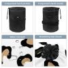 2PCS Leopard-352 Travel Cosmetic Bag: Your Ultimate Makeup Organizer & Bathroom Cases - With Drawstring, Cylindrical & Small Toiletry Bag view 3