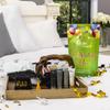 Guest Amenities, Toiletries and Essentials kit for Airbnb, VRBO, Rental Properties, Includes Slippers, Toiletries, Shower Cap, Dental Kit (Lime Green (Celebrating You), 10-pouch pack) view 4