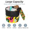 2PCS Leopard-363 Travel Cosmetic Bag Makeup Organizer, Drawstring Bathroom Cases - Cylindrical & Small Toiletry Bag view 2