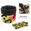 2PCS Leopard-363 Travel Cosmetic Bag Makeup Organizer, Drawstring Bathroom Cases - Cylindrical & Small Toiletry Bag view 4