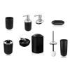 MAKEJ 6Pcs Bathroom Accessories Set Toothbrush Holder Cup Soap Dispenser Dish Toilet Brush Trash Can Plastic Tumbler Cup Washroom Tool(D) view 3