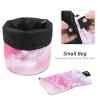 2PCS Colorful Tie Dyeing-11 Travel Cosmetic Bag Makeup Organizer, Drawstring Bathroom Cases - Cylindrical & Small Toiletry Bag view 4