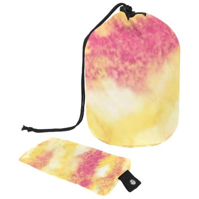 2PCS Colorful Tie Dyeing-38 Travel Cosmetic Bag Makeup Organizer: Stylish Bathroom Cases with Drawstring, Cylindrical & Small Toiletry Bag