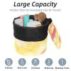 2PCS Colorful Tie Dyeing-38 Travel Cosmetic Bag Makeup Organizer: Stylish Bathroom Cases with Drawstring, Cylindrical & Small Toiletry Bag view 2