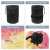 2PCS Colorful Tie Dyeing-38 Travel Cosmetic Bag Makeup Organizer: Stylish Bathroom Cases with Drawstring, Cylindrical & Small Toiletry Bag view 3