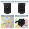 2PCS Tie Dyeing Art-184 Travel Cosmetic Bag: Your Ultimate Makeup Organizer & Bathroom Cases - With Drawstring, Cylindrical & Small Toiletry Bag view 3