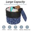 2PCS Colorful Leopard Design-367 Travel Cosmetic Bag Makeup Organizer, Drawstring Bathroom Cases - Cylindrical & Small Toiletry Bag view 2