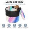 2PCS Tie Dyeing Art-142 Travel Cosmetic Bag Makeup Organizer: Stylish Bathroom Cases with Drawstring, Cylindrical & Small Toiletry Bag view 2