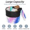 2PCS Tie Dyeing Art-153 Travel Cosmetic Bag Makeup Organizer Bag Bathroom Cases Toiletry Bag with Drawstring (Cylindrical bag and small bag) view 2