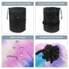 2PCS Tie Dyeing Art-153 Travel Cosmetic Bag Makeup Organizer Bag Bathroom Cases Toiletry Bag with Drawstring (Cylindrical bag and small bag) view 3
