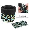 2PCS Colored Leopard Print-245 Travel Cosmetic Bag Makeup Organizer Bag Bathroom Cases Toiletry Bag with Drawstring (Cylindrical bag and small bag) view 4