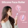 Silicone Facial Massage Roller, Face Massager Skin Lifting Tool Shapes Face Curves, Skin Care Beauty Lifting Contouring Massage Tool Reduces Tiredness Promote Circulation for Women (Blue) view 2