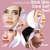 Silicone Facial Massage Roller, Face Massager Skin Lifting Tool Shapes Face Curves, Skin Care Beauty Lifting Contouring Massage Tool Reduces Tiredness Promote Circulation for Women (Blue) view 3