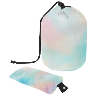 2PCS Colorful Tie Dyeing-68 Travel Cosmetic Bag: Your Ultimate Makeup Organizer & Bathroom Cases - With Drawstring, Cylindrical & Small Toiletry Bag